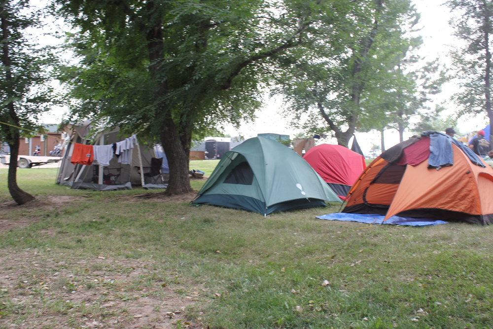 Tent Camping at the RideNRest Campground